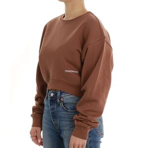 FELPA CROP HINNOMINATE MARRONE